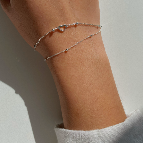 Producto - Pulsera Plata 925 Corazones