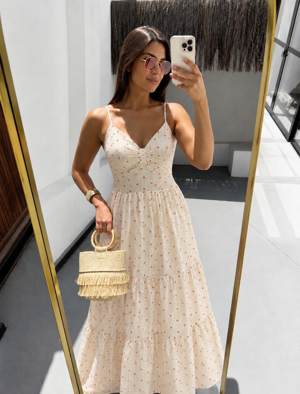 Producto - VESTIDO SOFIA CORAZONES (BEIGE)