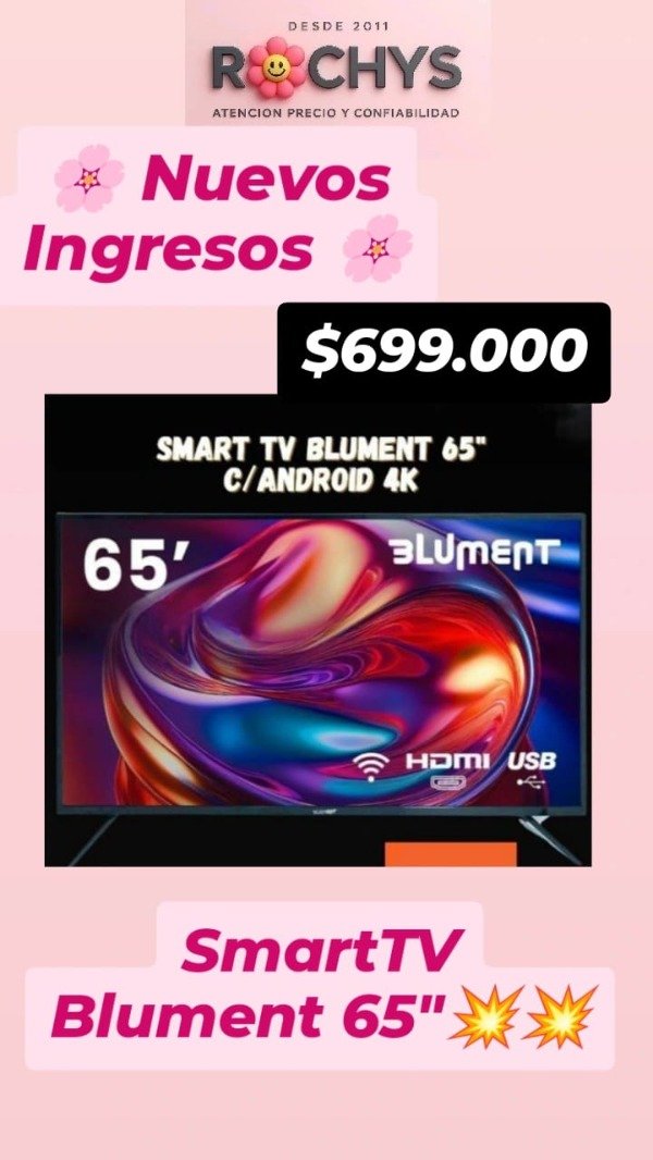Producto - SMARTTV 65 BLUMENT