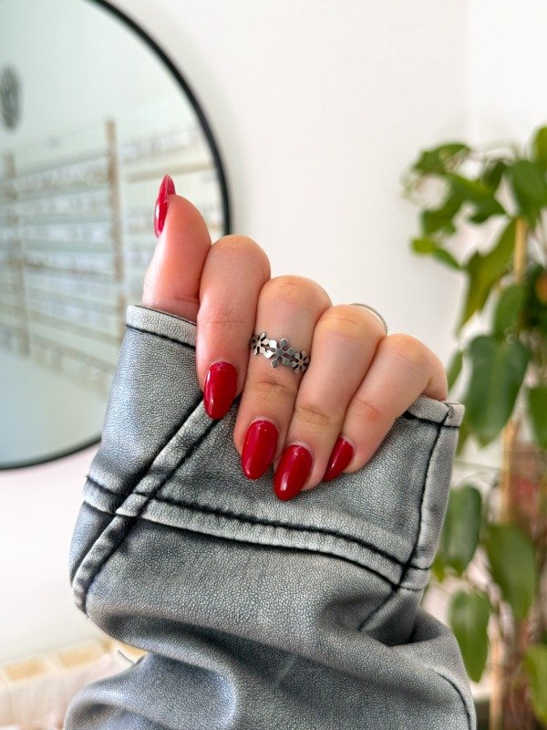 Producto - Anillo acero quirúrgico margaritas