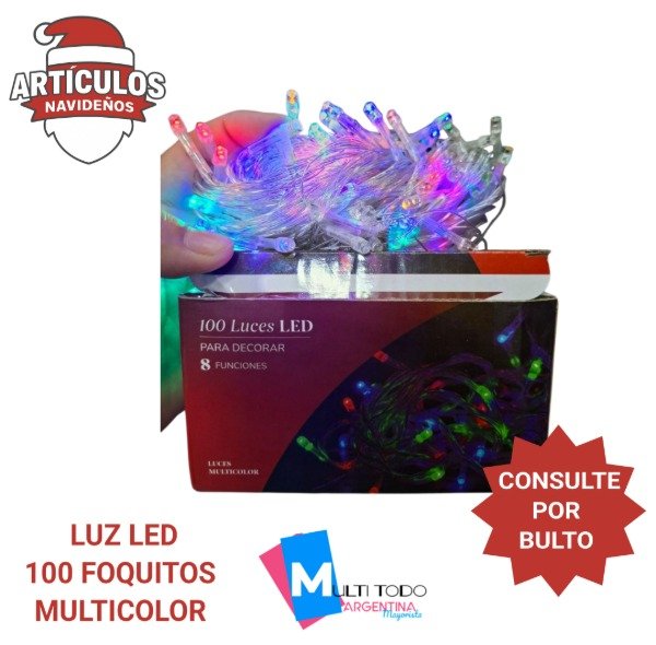 Producto - LUZ LED MULTICOLOR 100 FOQUITOS