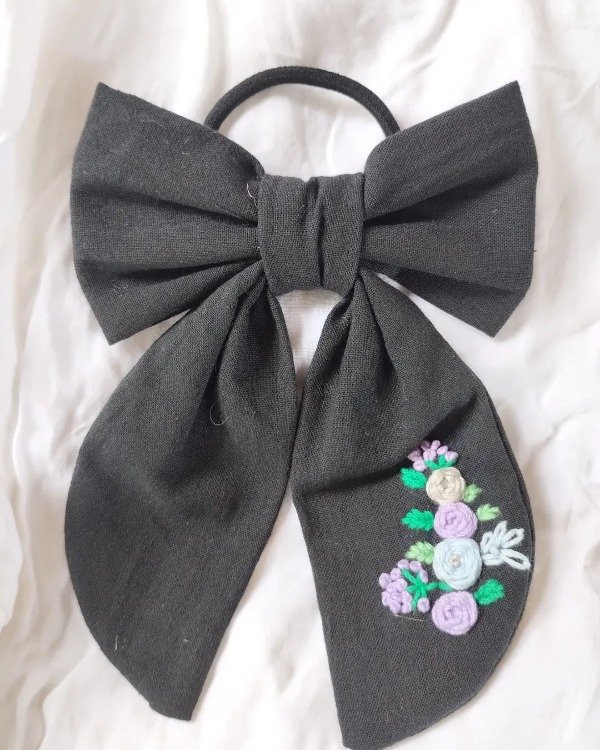 Producto - Moño Dark flower