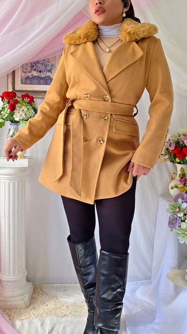 Producto - Tapado Berenice Beige! IMPORTADO NUEVO - 0