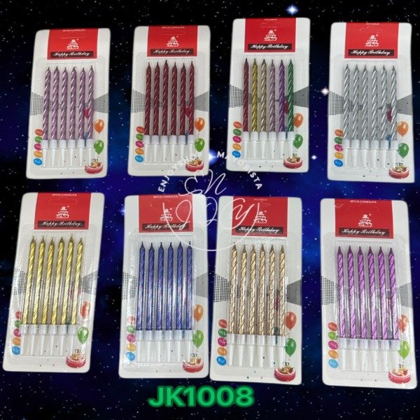 Producto - BLISTER X6 VELAS COLOR METALIZADO