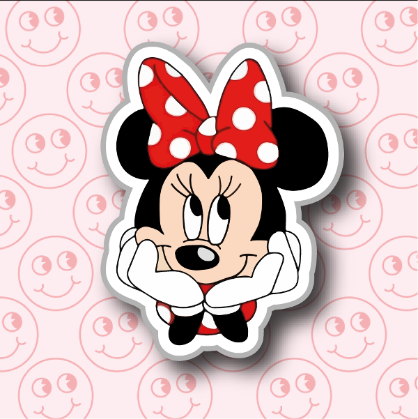 Minnie con moño rojo Tienda de Stickers