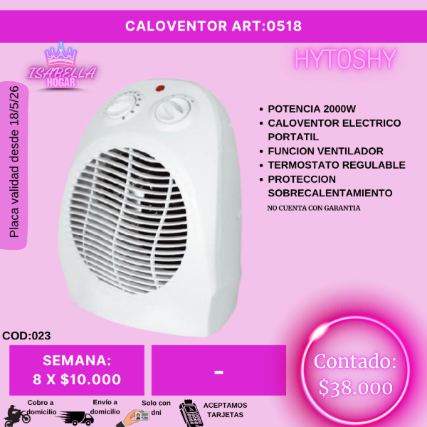 Producto - CALOVENTOR HYTOSHY
