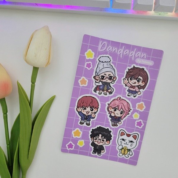 Producto - Plancha de stickers - Dandadan