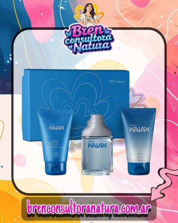 Producto - Mini Kaiak Clásico eau de toilette masculino 25ml + Shampoo + Gel 2 en 1
