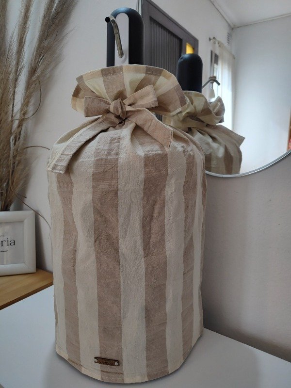 Producto - Cubre bidon BOMBA automática - raya beige