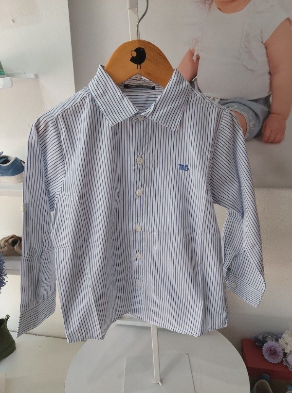 Producto - Camisa rayada mangas largas con ME