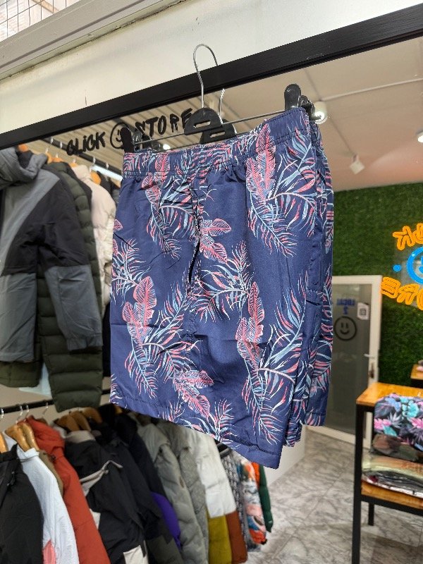 Producto - Short de baño Floreado Azul