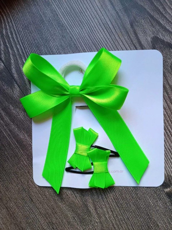 Producto - Colita Grande + Hebillas - Verde Fluo