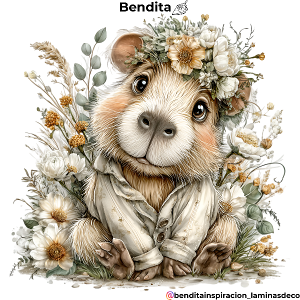 Producto - Bendita Plancha Capibara Boho