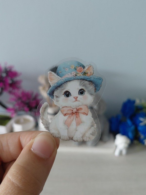 Producto - Stickers para journaling y scrapbooking en PET "Infancia con mascotas" 0534