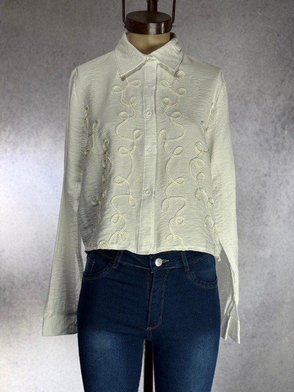 Producto - CAMISA DANA BLANCA BORDADA IMPORTADA