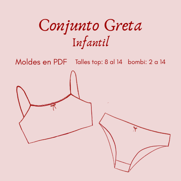 Producto - Promo! Moldes PDF - Conjunto Greta - infantil