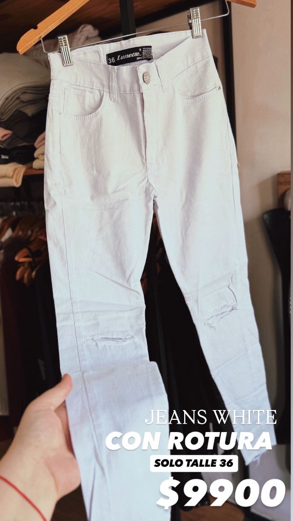 Producto - Pantalón white  SOLO 36