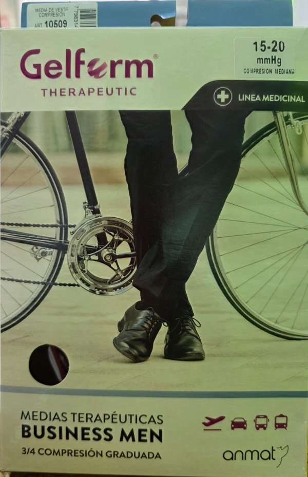 Producto - MEDIAS TERAPEUTICAS 3/4 DE COMPRESION MICROFIBRA DE VESTIR 15-20mm-Hg