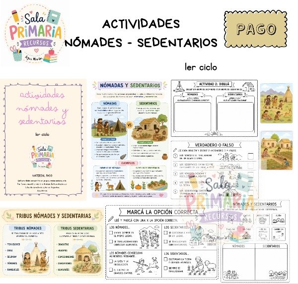 Producto - Actividades nómades y sedentarios