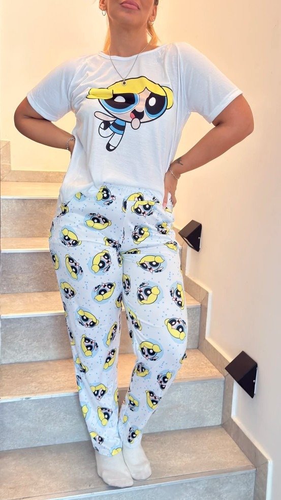 Producto - Pijama Animado Largo Burbuja
