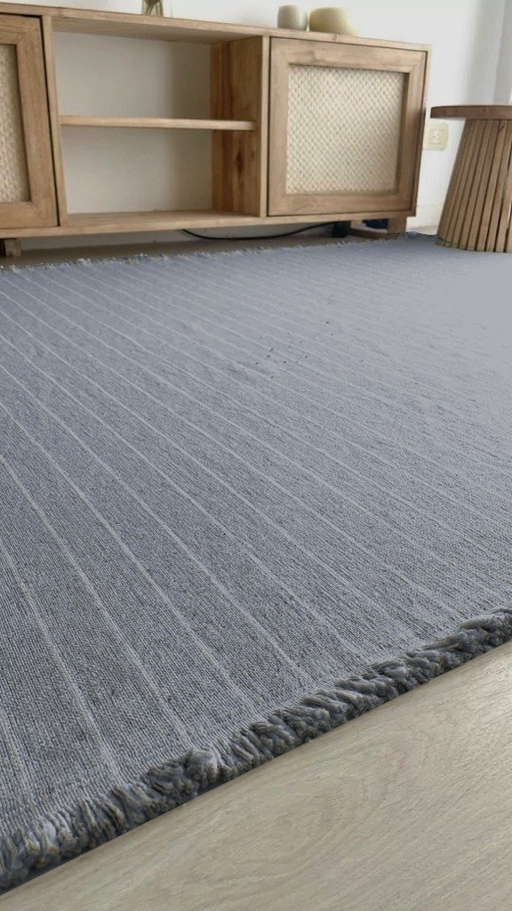 Producto - Alfombra/Manta Liviana - Calma (GRIS) - 160x195 cm