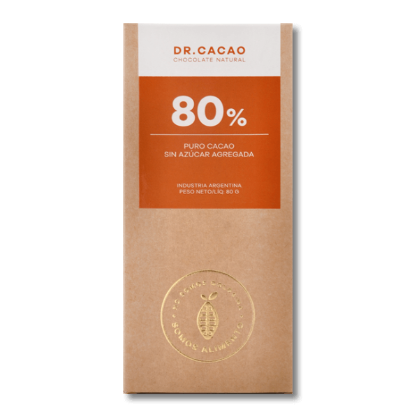 Producto - Barra Chocolate al 80 Dr Cacao 50gr