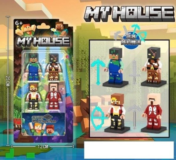 Producto - LEGO BLISTER MINECRAFT X4