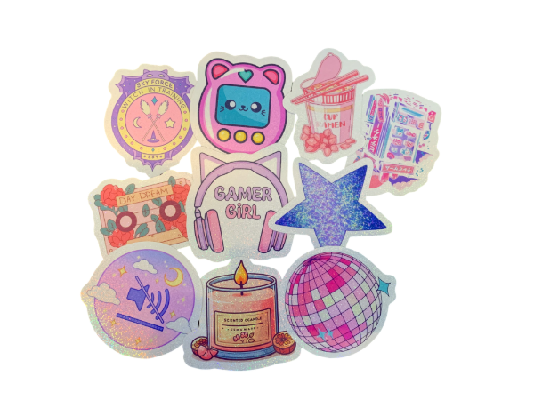 Producto - Stickers Holográficos x10 - Combo 5