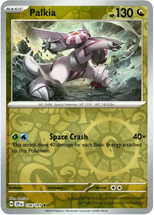 Producto - Palkia - 136/191 - Surging Sparks - Reverse Holo