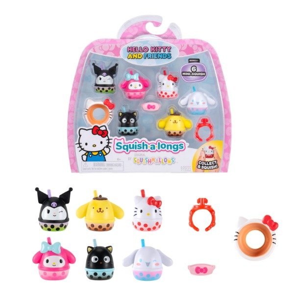 Producto - Set Squish-a-longs Hello Kitty and Friends / Mini Squishy Coleccionables