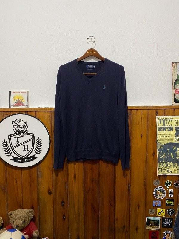 Producto - POLO RALPH LAUREN SWEATER V AZUL (M)