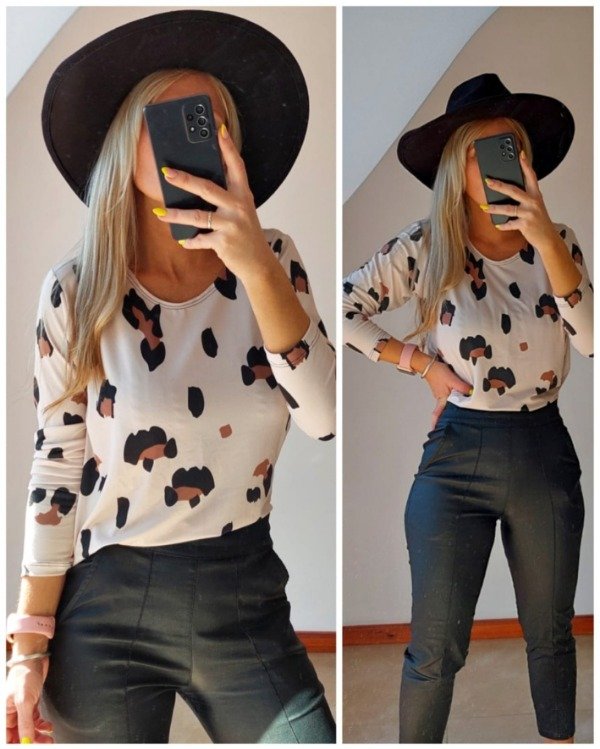 Producto - PREVENTA - Remera Olivia CREAM PRINT