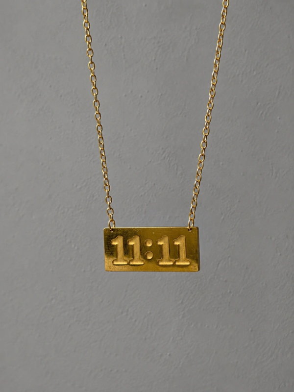 Producto - Collar 11:11 gold acero quirurgico