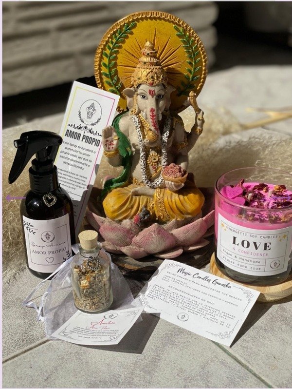 Producto - KIT AMOR PROPIO (VELA, SPRAY, AMULETO)