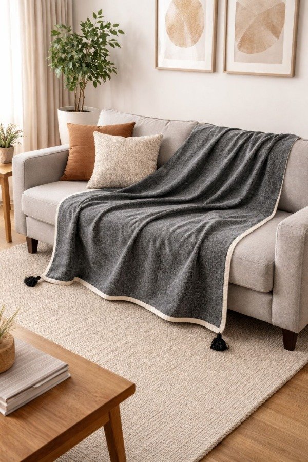 Producto - Manta tejida GUBBIO 130x170