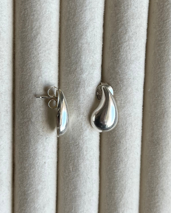 Producto - Aros gota mediana de plata