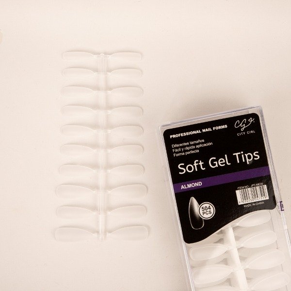 Producto - TIPS SOFT GEL ALMENDRA PRELIMADOS 504PCS CITY GIRL JPT-ME40