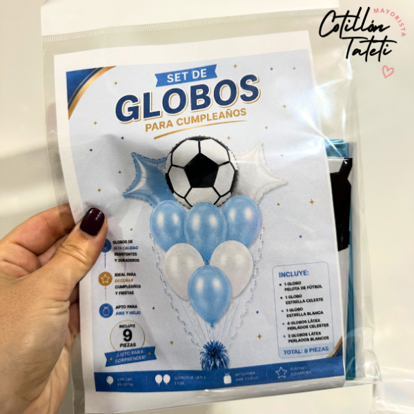 Producto - SET GLOBOS - PELOTA FUTBOL