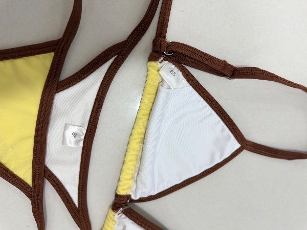 Producto - Bikini MUNAY combinada amarillo/capuchino - 2