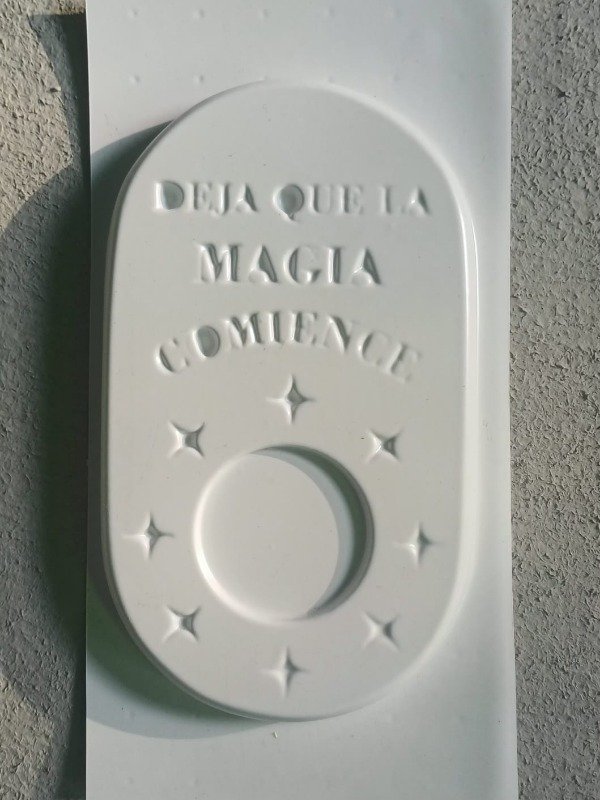 Producto - Molde Portavelas Deja que la Magia Comience