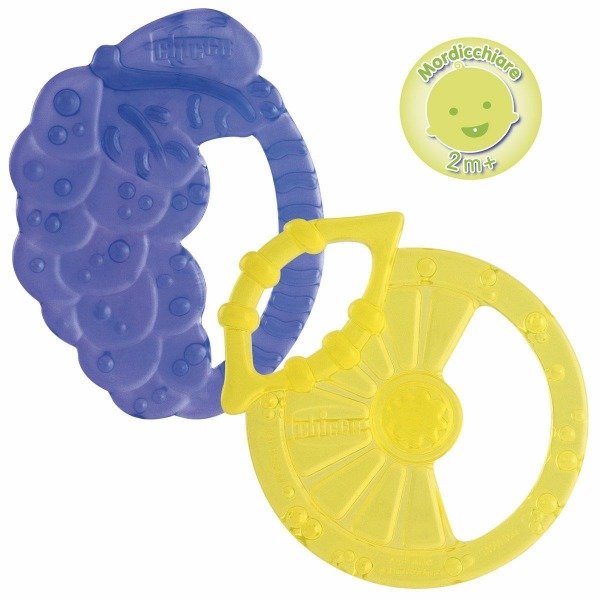 Producto - Mordillos Soft Relax de silicona CHICCO por dos unidades. +2m.