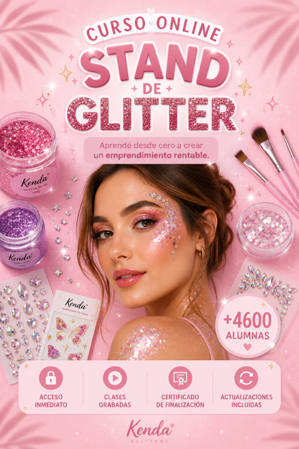 Producto - CURSO ONLINE STAND DE GLITTER
