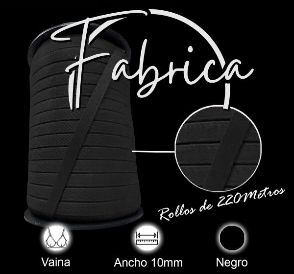 Producto - Vaina Negra 10mm (rollo)