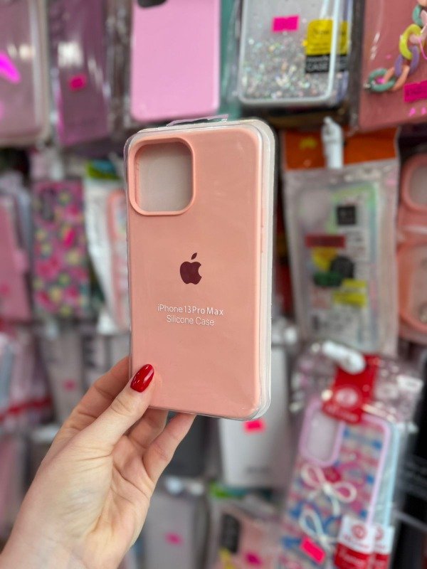 Producto - Silicone case Iphone 13 pro max rosa claro
