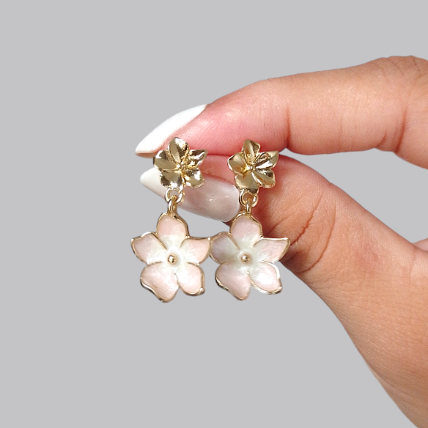 Producto - Aros doble flor AD 30177