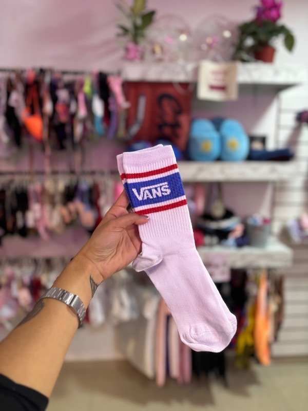Producto - MEDIAS VANS RAYA AZUL MEDIA CAÑA