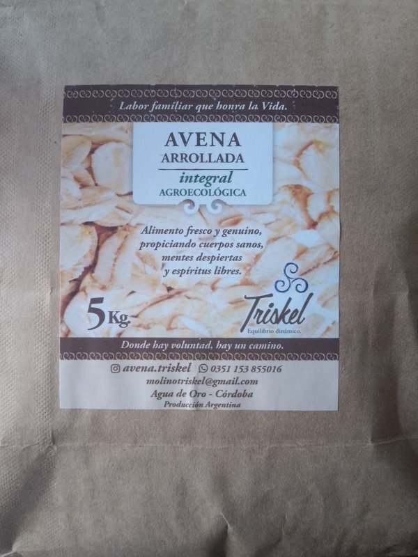 Producto - avena arrollada agroecológica x 1/4. Oferta!!