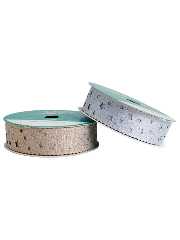 Producto - CINTA TROQUELADA ESTRELLA LUREX 23MM - 0