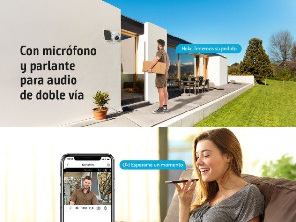 Producto - Camara De Seguridad IP WiFi Exterior Solar Nisuta NSIC72S Lente 4MP 2K - 4