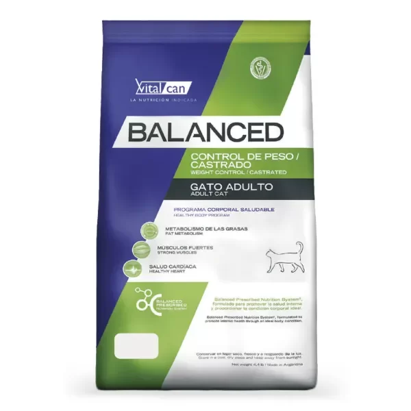 Producto - Balanced gato control peso